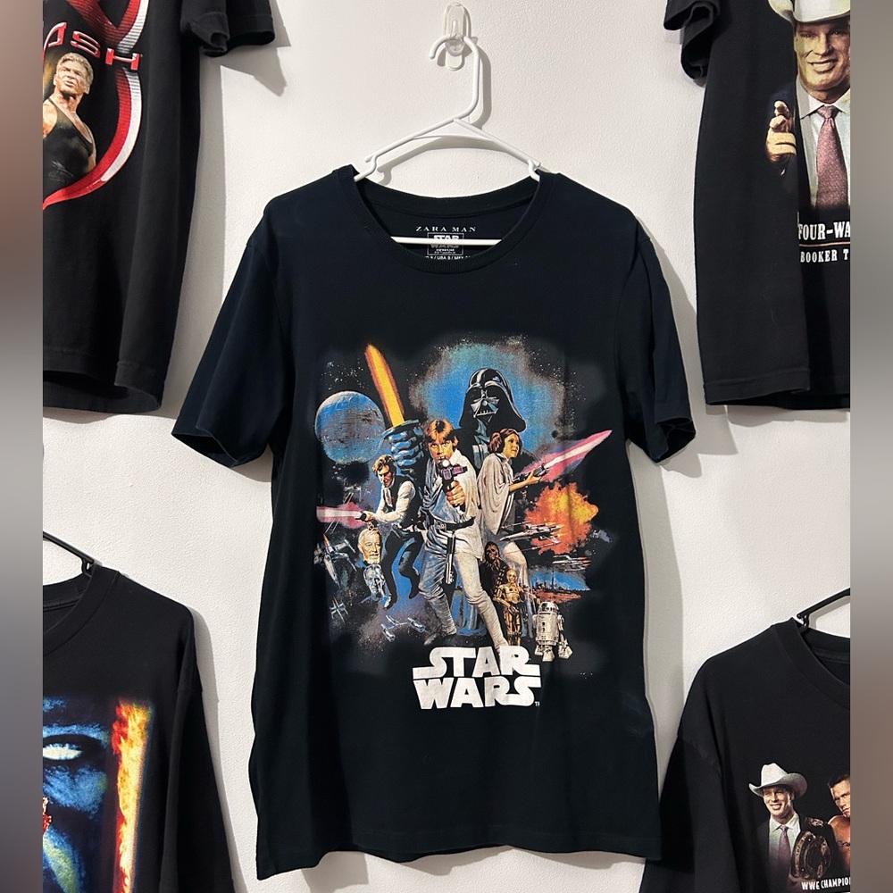 Zara Mens Star Wars retro style tee
